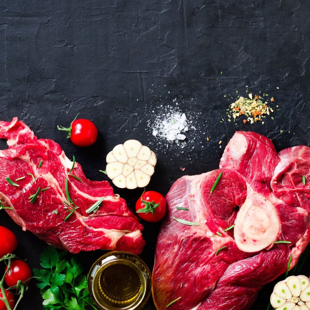 בשרים טריים, עגבניות ושמן זית